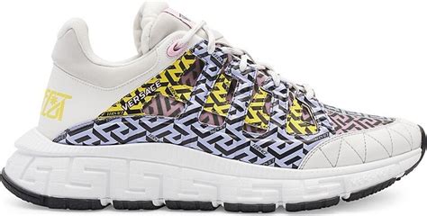 Shop Versace Trigreca Monogram Sneaker 